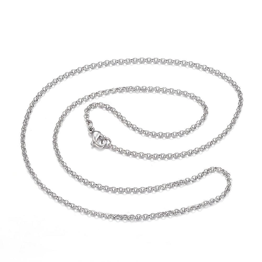 Rolo Chain on white background
