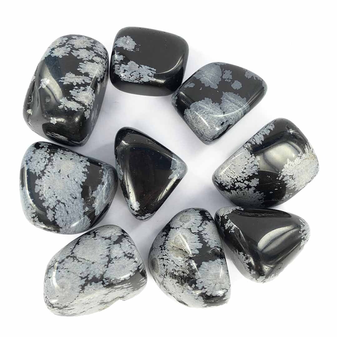 Snowflake Obsidian Tumbles