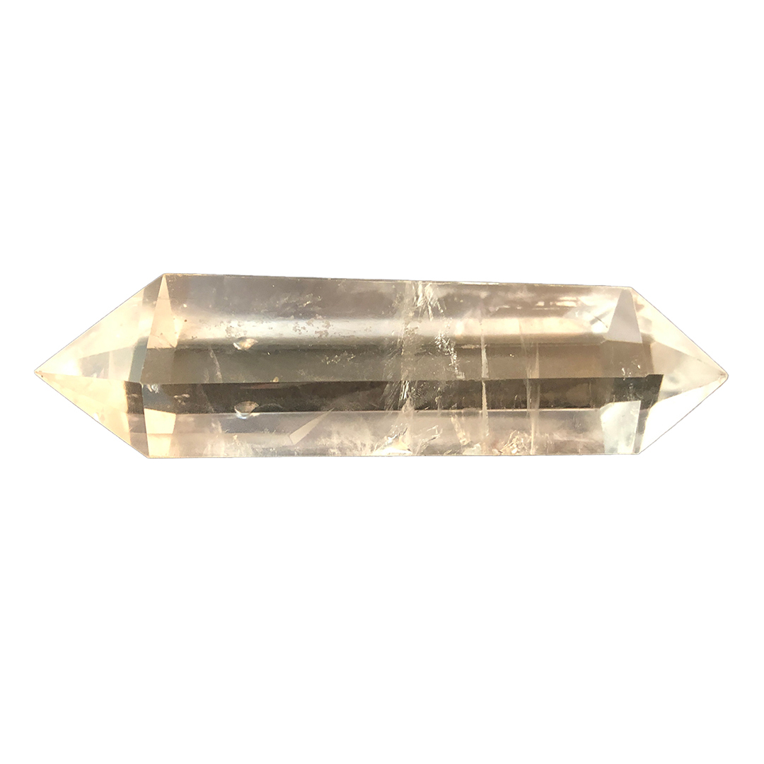 Quartz generator point on white background