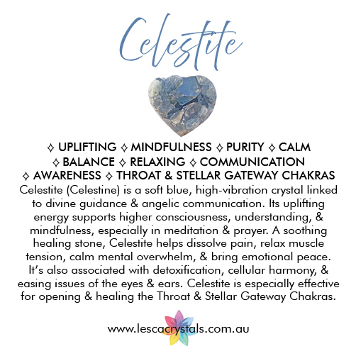 Celestite crystal overview