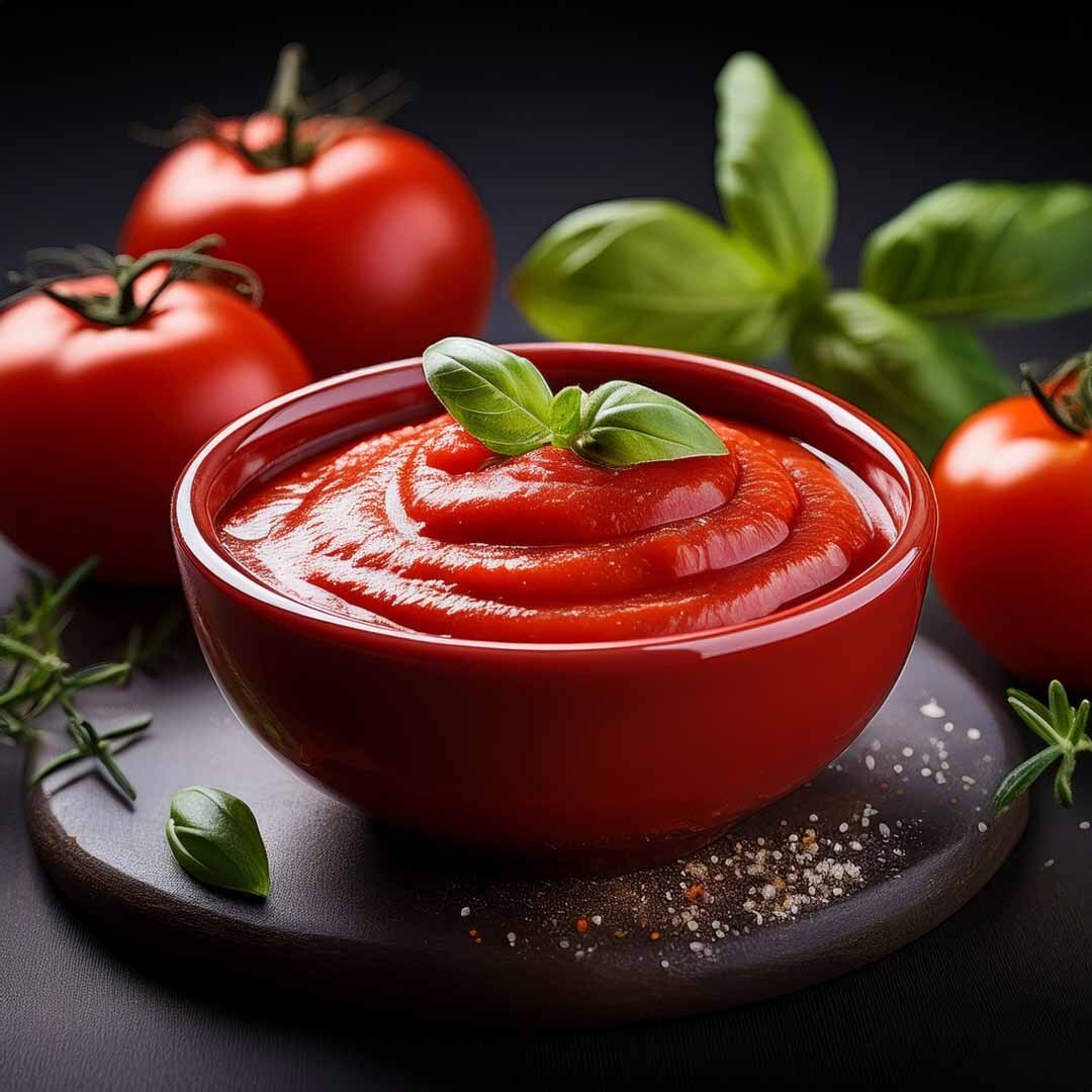 tomato sauce in a dish tomato sauce in a dish