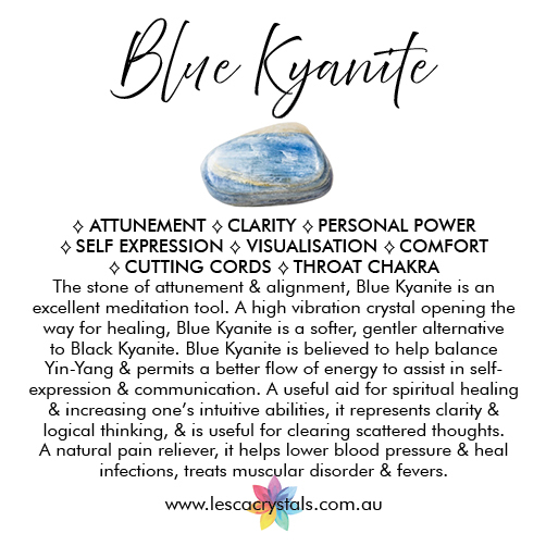 Blue Kyanite crystal meaning