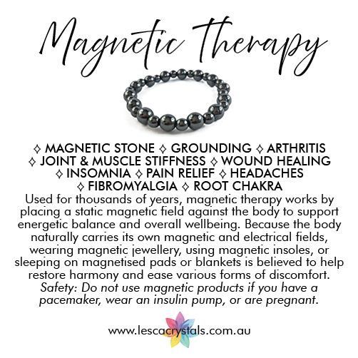 Magnetic bracelet meaning on white background