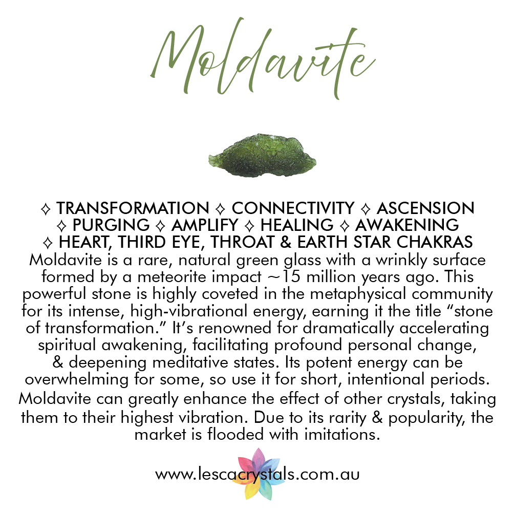 Moldavite crystal overview