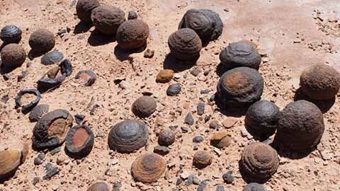 Moqui Marbles naturally found strewn on sand
