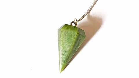 Nephrite Jade Pendulum and chain