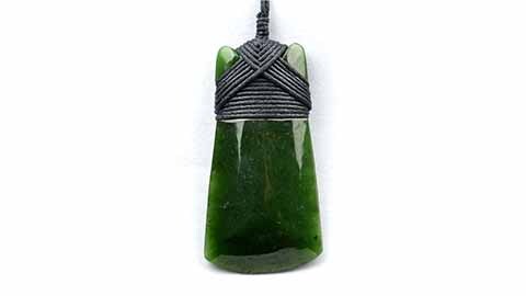 NZ Jade Pendant on white background