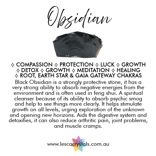 Obsidian crystal overview