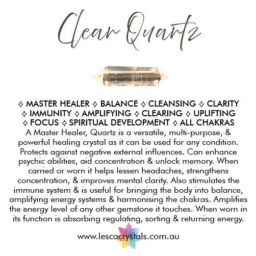 Clear Quartz crystal overview