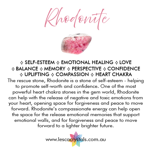 Rhodonite crystal overview