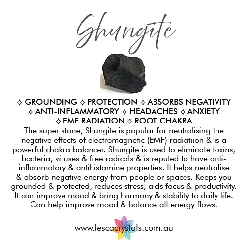 Shungite crystal overview